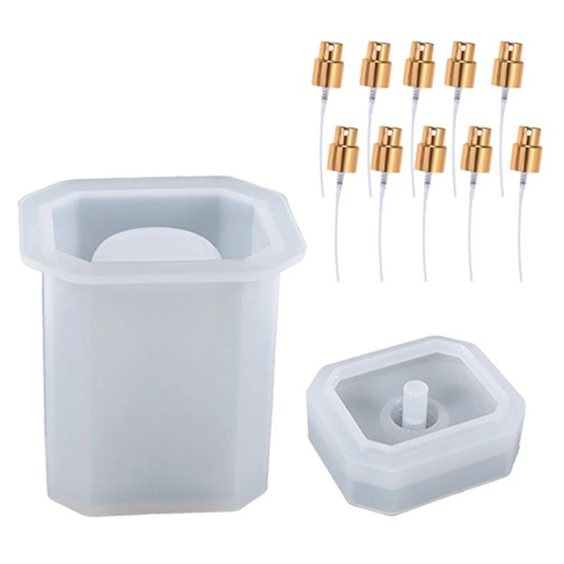 

DIY Perfume Bottle Storage Epoxy Resin Mold Household Soap Box Decoration Container Storage Tank Silicone Mold CNIM Hot