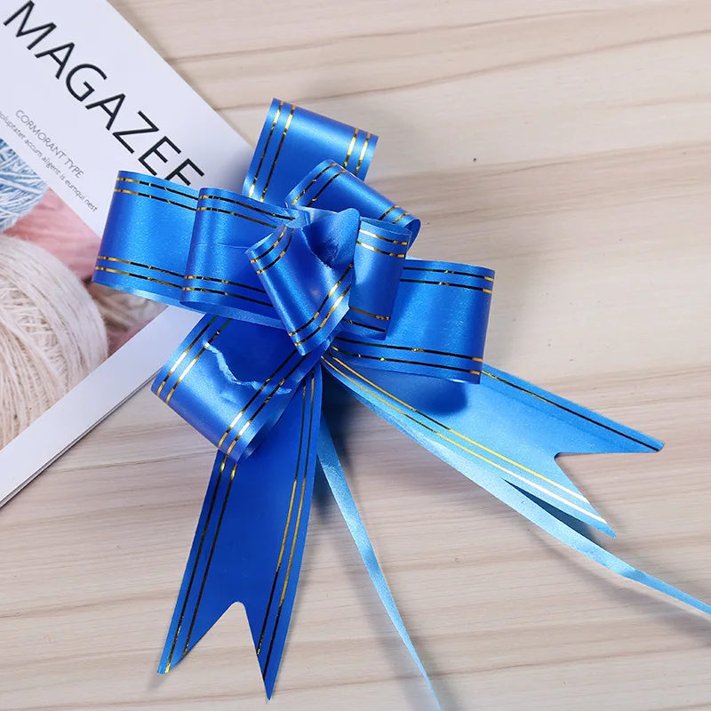 

10Pcs Xmas Gift Wrapping Bows Christmas Tree Ribbons New Year Navidad Decorations Home Wedding Festival Wrap Bows Craft Pull Bow