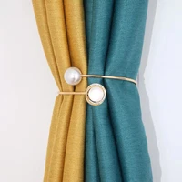 1pc curtain tieback bling diamond opal pearl accessories shaped arbitrarily curtains holder buckle tie rope home decorative