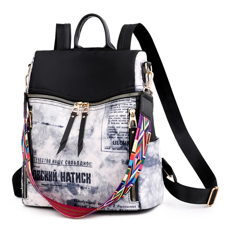 

Classic Design For Casual Oxford Women's Backpack Patchwork Student Girls School Bags Lady Travel Korea Fashion