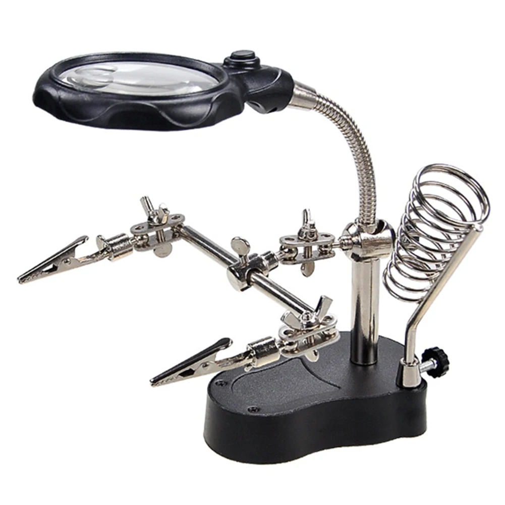 Светодиодная лупа с регулируемой опорой многофункциональная сварочная