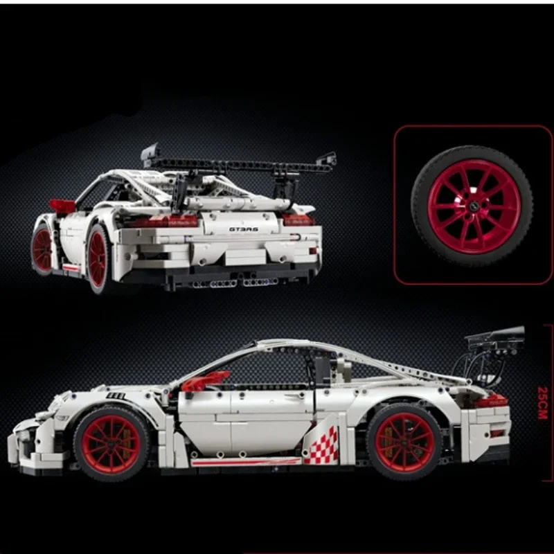 

MOC Technical Brick With lighting Super SportsCar Model Compatible 42056 Building Blocks Kid Educational Toy Birthdays Gifts Set