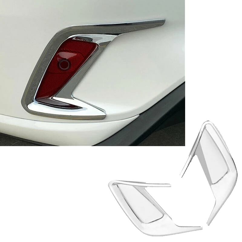 2 шт. накладки для фонаря противотуманная задняя хромированная лампа хэтчбека Ford