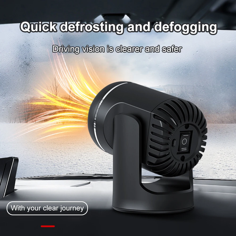 

Portable Electric Car Heater Fan Low Noise for Automobile Air Purification Window Windshield Defogging Defrosting Heater