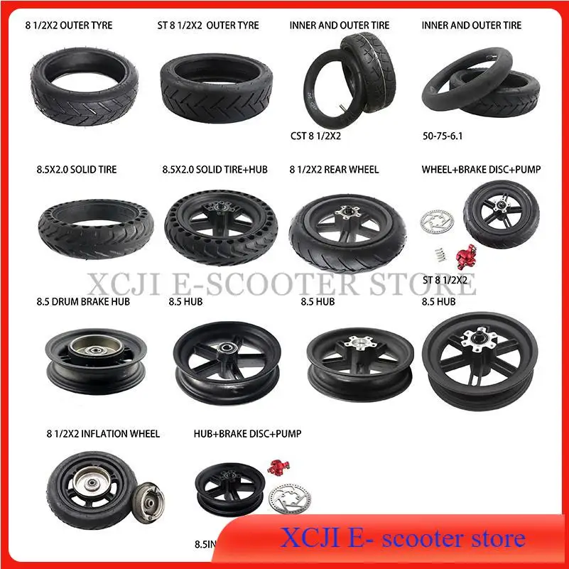 

8inch 8 1/2x2 inner and outer tire FOR Xiaomi Mijia M365 Electric Scooter 8 1/2*2 Inflation Wheel Tyres Pneumatic Tyre parts