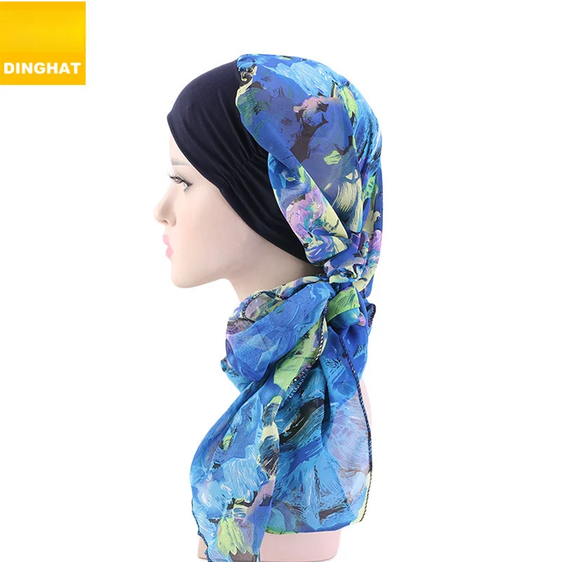 Эластичная Повязка на голову шифоновый шарф в стиле пэчворк шапка дорожная