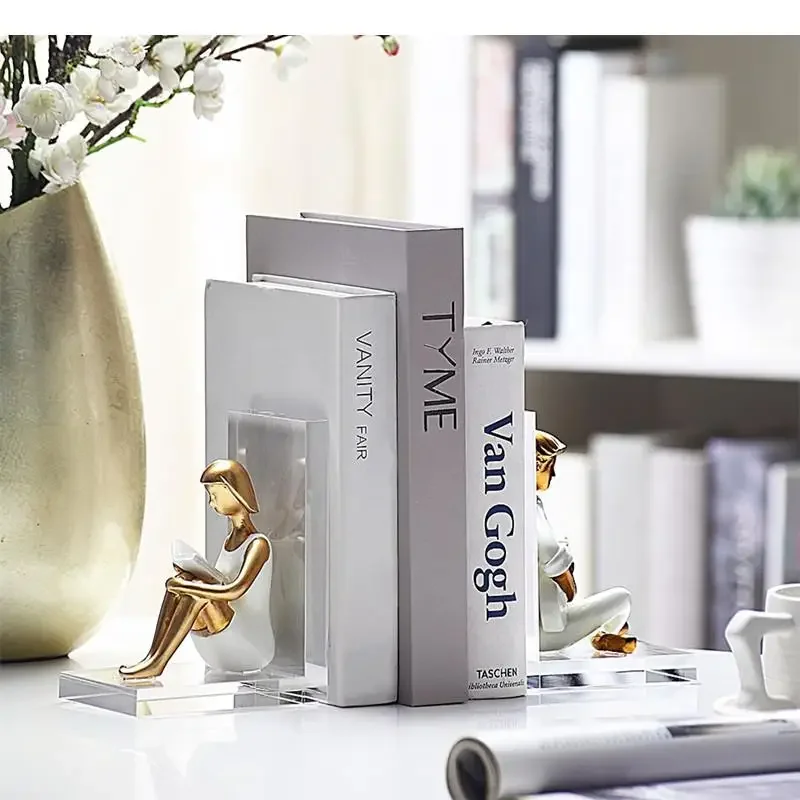 Креативная прозрачная акриловая стойка для чтения из смолы перегородка книг
