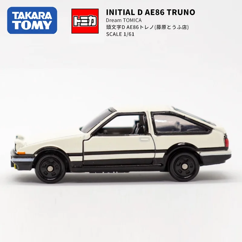 Модель TAKARA TOMY из сплава голова с текстом D Fujiwara Takumi та же гоночная модель AE86