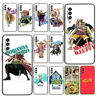 one piece art character for samsung galaxy a22 a21 a20 a13 a12 a11 a10 a8 a7 a6 a5 a03s a02s a1 5g 4g 2017 2018 black phone case