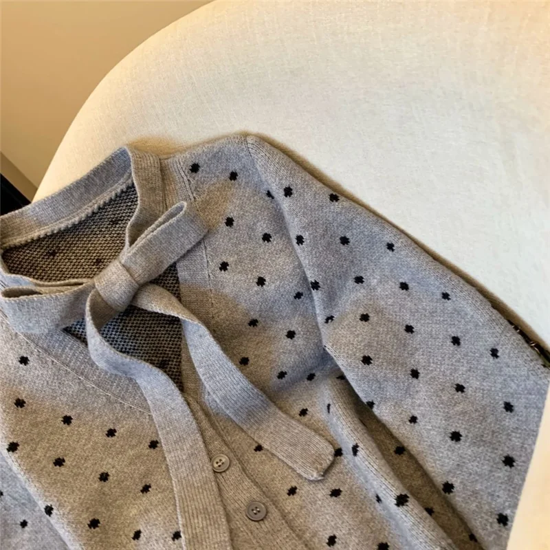 Осенне-зимний трикотажный свитер для женщин новинка 2025 модный свободный