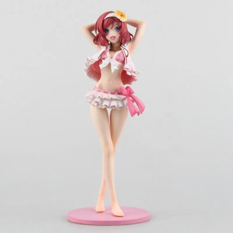 

23 см Love Live! Maki Nishikino купальник Ver Hentai фигурка ПВХ сексуальная девушка модель взрослая игрушка аниме экшн-куклы Коллекционная модель подарок