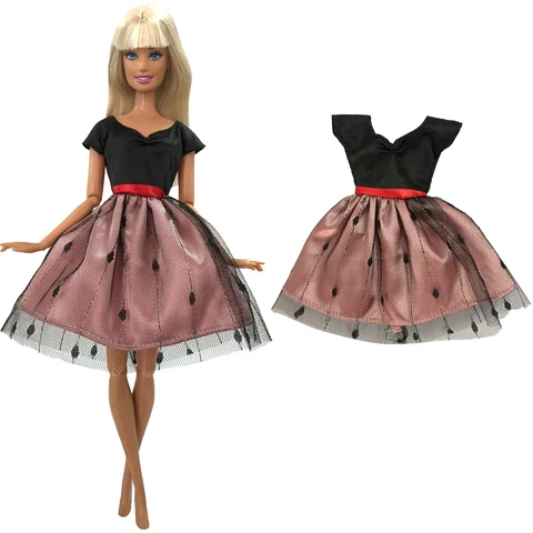 Новейшее платье NK 1 для куклы Барби, Повседневная модная одежда, одежда ручной работы, подходящие аксессуары для куклы 1/6, подарок JJ