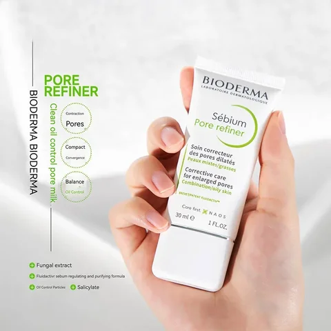 Оригинальный крем Bioderma Sebium для очистки пор, 30 мл, контроль жирности, освежающий Крем для лица, стойкие матовые средства для ухода за лицом - изображение