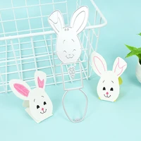 3d effect cute bunny metal cutting dies mold silver steel knife mould diy creative kids manual paper card embossing craft supply