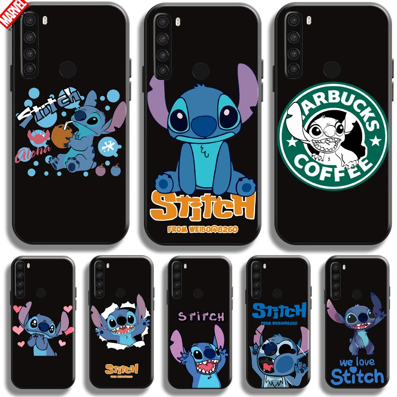 

Cartoon Cute Lilo Stitch For Xiaomi Redmi Note 8 8T 8 Pro Redmi 8 8A Phone Case Silicone Cover Black Back Carcasa Funda