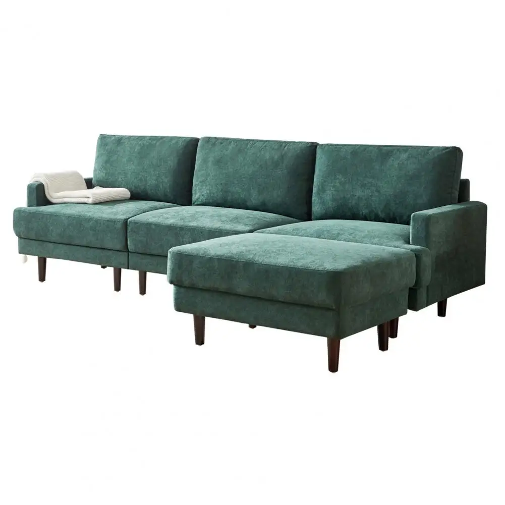 

Non-slip Decorative 4 Seats Indoor Modular Sofa Removable Back Fabric Sofa Elegant Design Housewarming Gift