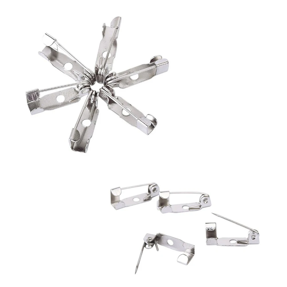 

100 Brooch Backs Bar Safety Pins 15Mm Catch Findings Small Tiny