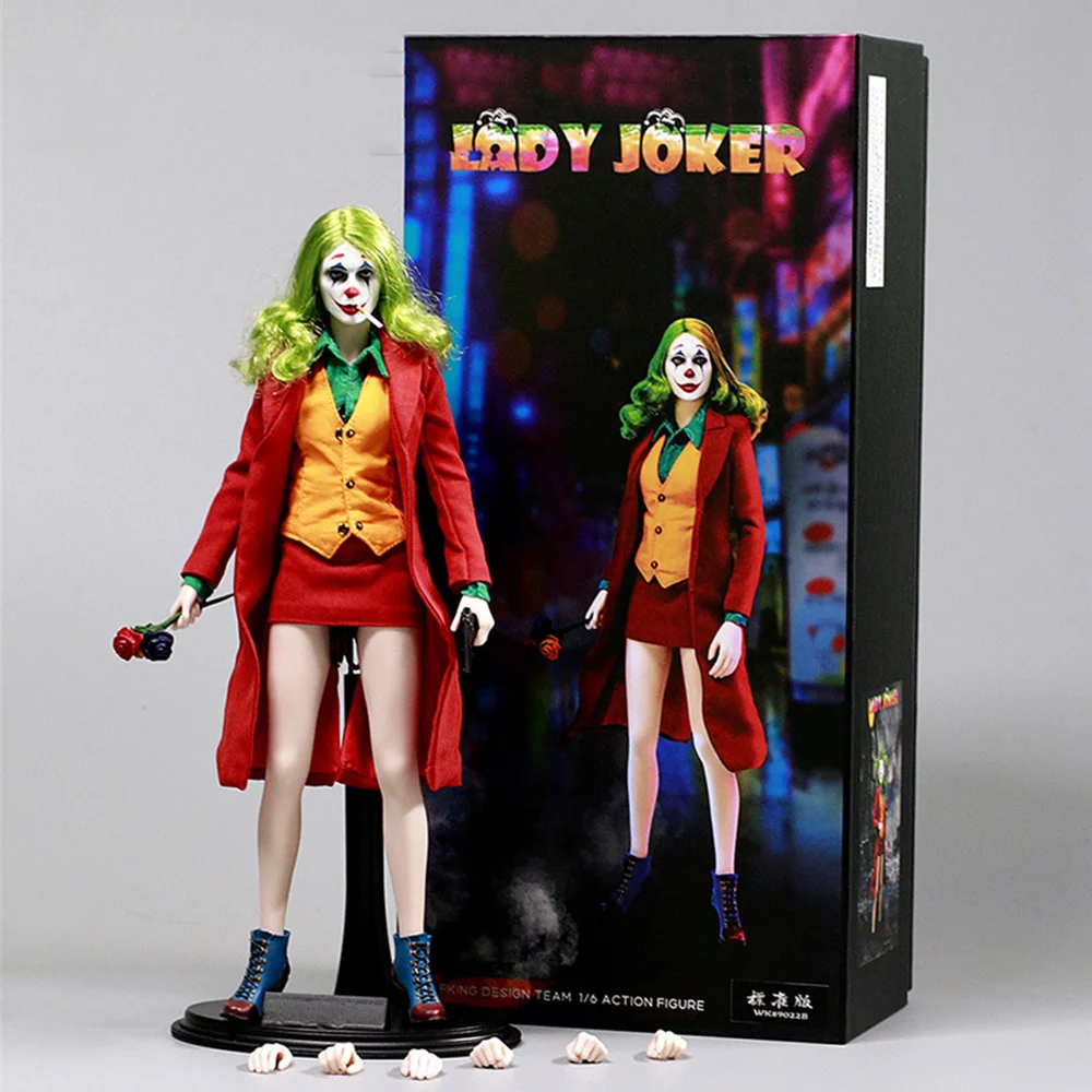 

In Stock Full Set WOLFKING WK89022 1/6 Scale Female Soldier Red Clown Girl Figure Model 12 Inch Action Body Doll For Collection