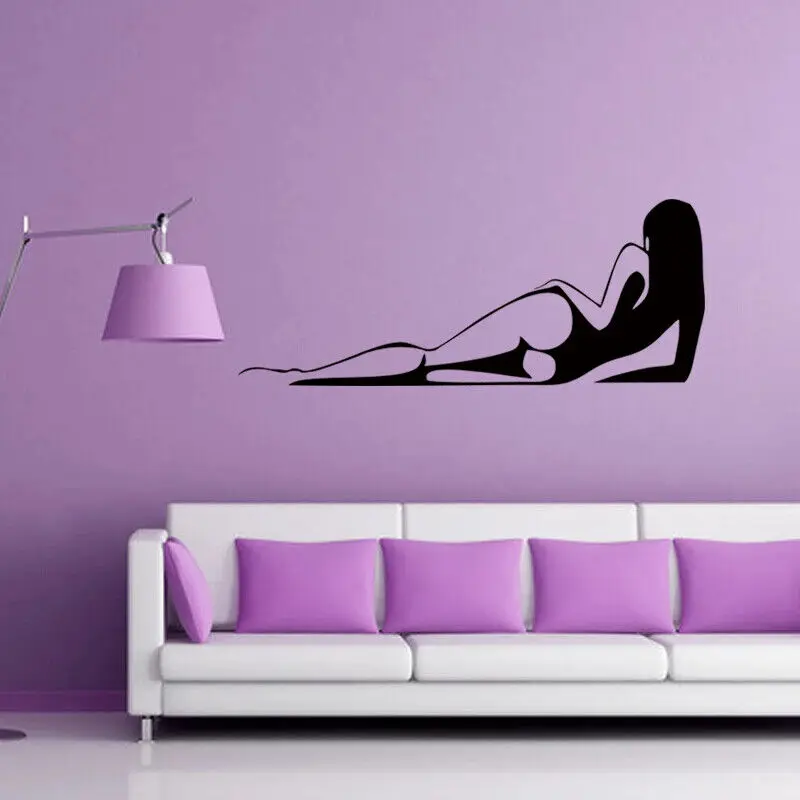 Новый дизайн наклеек на стену Горячая сексуальная женщина Голая девушка крутая
