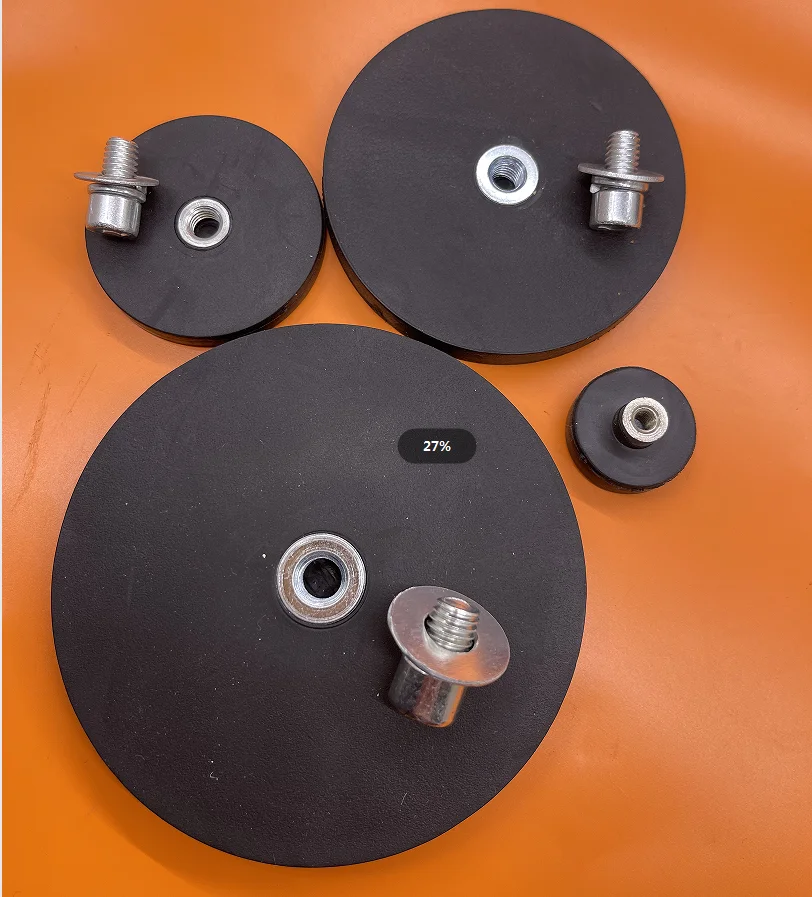 2PCS/LOT D22/D43mm/D66mm/D88mm M4/M6/M8 Internal Thread Magnetic Base Mount Bracket Clamp LED Work Light Bar Holder SUV Offroad