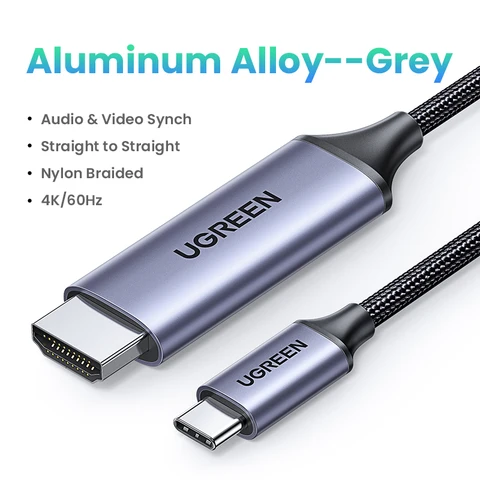 Ugreen USB Type C do HDMI Adapter 4K dla telewizji USB C kabel na PC MacBook Pro Pro Pro Samsung Galaxy Pixelbook Xiaomi USB C HDMI