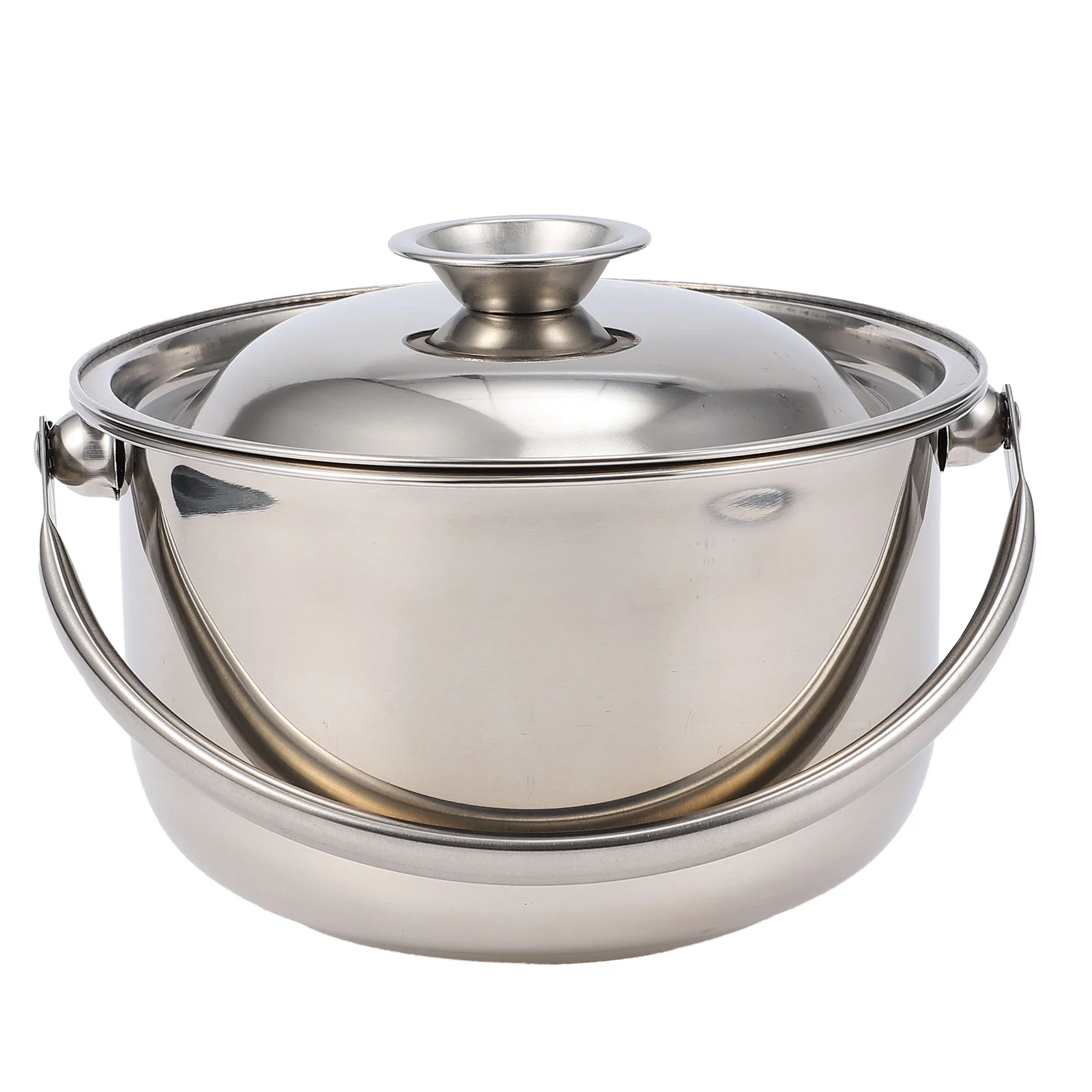 

Stainless Steel Soup Pot Steaming Cookware Multifunction Steam Soup Pot for Induction Cooker Gas Cooker