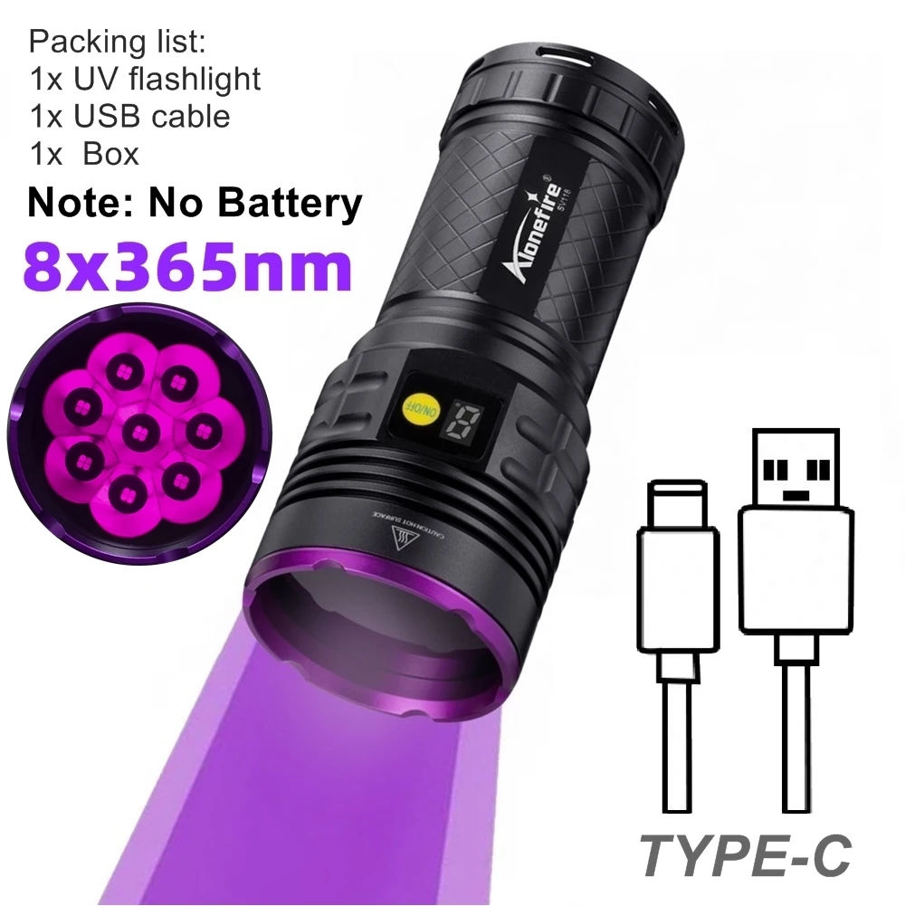 

AloneFire SV118 160 Вт черный УФ-фонарик