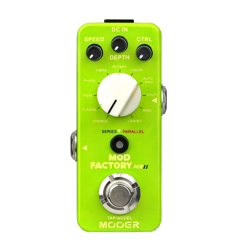 

MOOER Mod Factory MKII Multi Modulation Guitar Effect Pedal 11 Modulation Effects Tap Tempo Control True Bypass Full Metal Shell