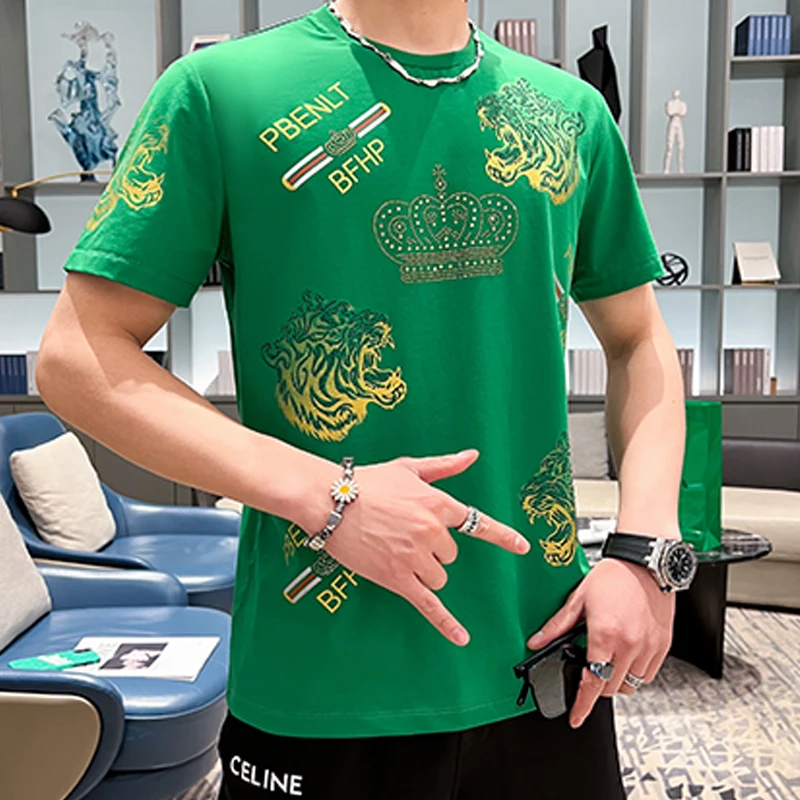 

Футболка мужская оверсайз, зеленая, необычная, стильная, лето 2022