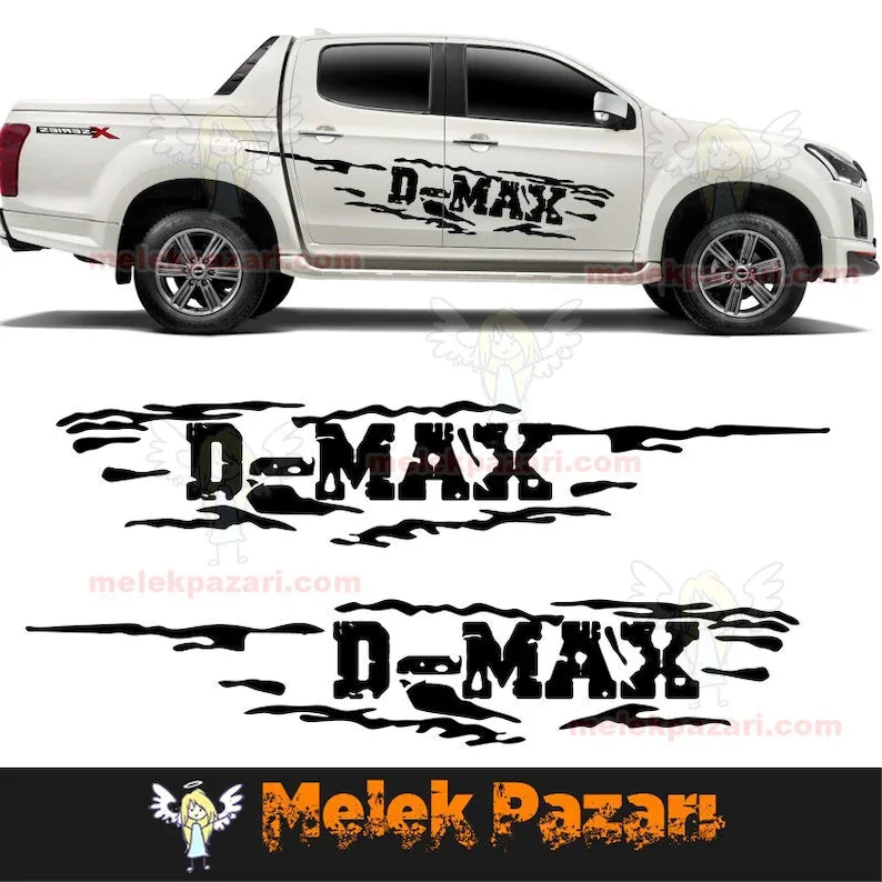 

2 pcs - ISIZU D-MAX Off Road Sticker. 4x4 Off Road Sticker. Truck Decals.