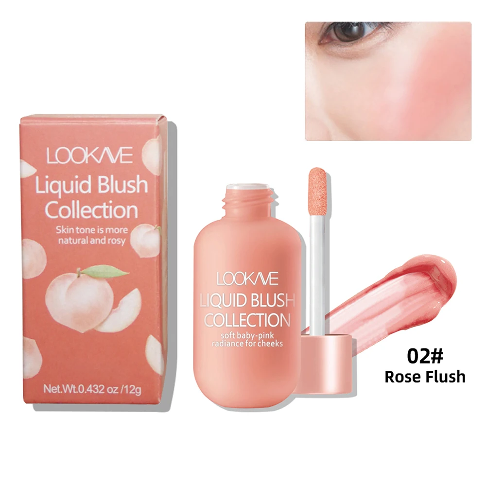 

4 Color Mini Bottle Liquid Blush Natural Brighten Cheek Skin Tone Makeup Rouge Pigmented Professional Contour Shadow Cosmetics