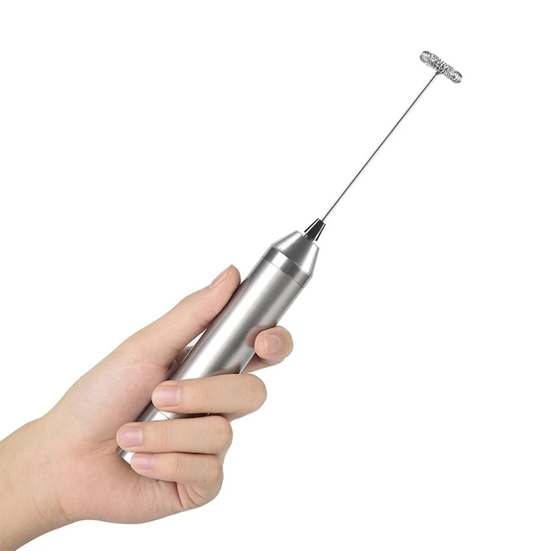 

Milk Frother Electric Wireless Handheld Electric Mixer Foam Whisk Maker Stainless Steel Spring For Coffee Cappuccino