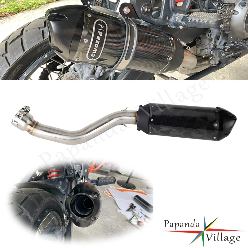 

For Harley Pan America 1250 Special RA1250S RA1250 2021-2023 Motorcycle Muffler W/ Mounting Screw Slip-On Pipe Exhaust System