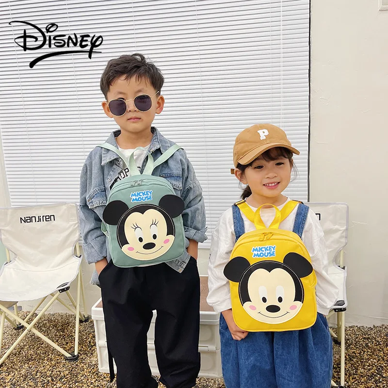 Disney's New Cartoon Mickey and Minnie Children's Backpack Kindergarten Pupils Cute Foreign Style Small Schoolbag