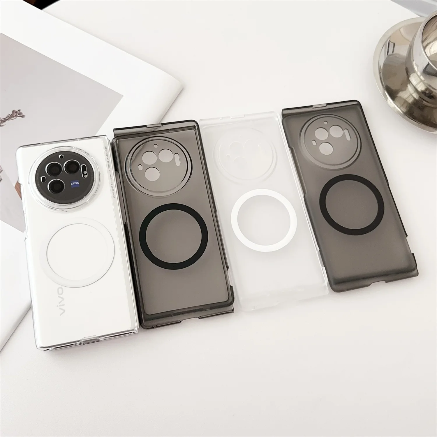 Модный чехол для телефона с простым узором на ощупь VIVO X FOLD 3 PRO противоударный