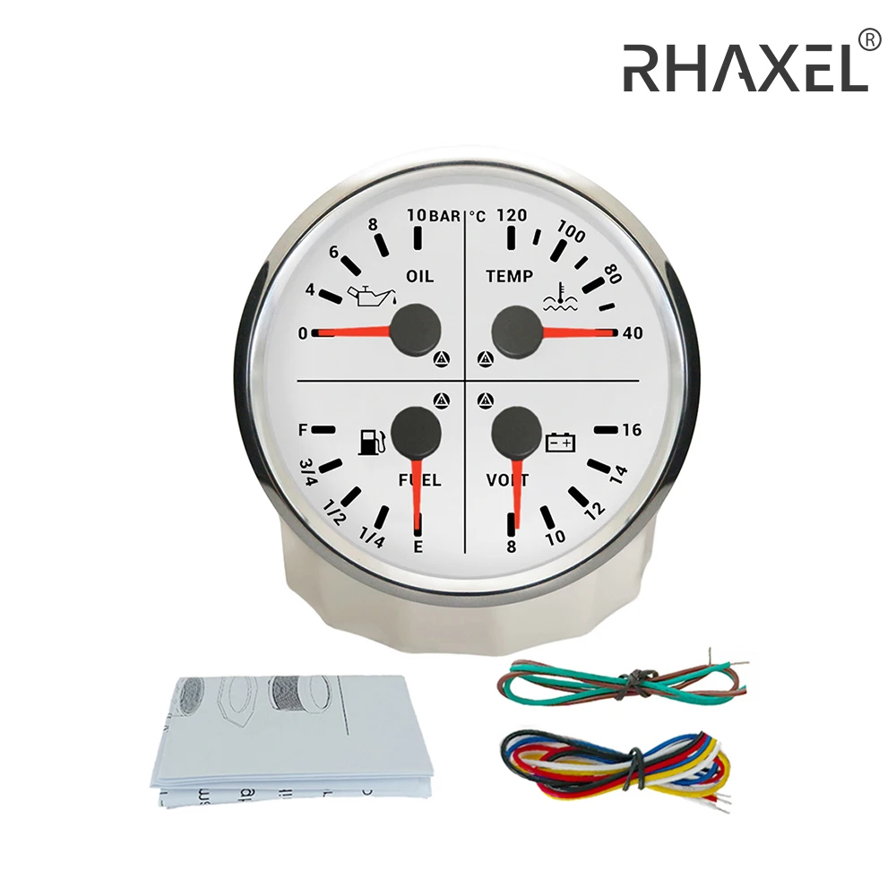 RHAXEL 4 в 1 Многофункциональный датчик температуры воды уровень топлива давление