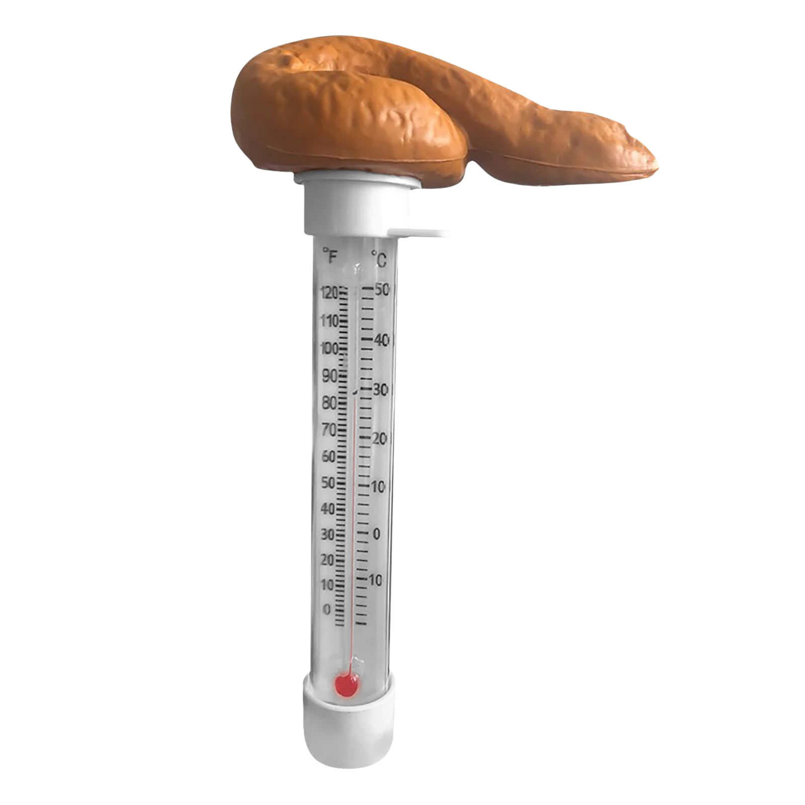 

Pool Temperature Thermometer Water Thermometer Poop-Shaped Prank Floating Pool Thermometer Easy Read Temperature For Outdoor &