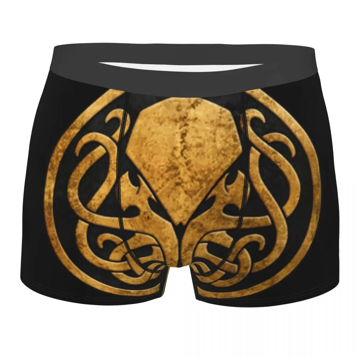 

Call Of Cthulhu Lovecraft Men Underwear Boxer Shorts Panties Novelty Mid Waist Underpants for Homme S-XXL