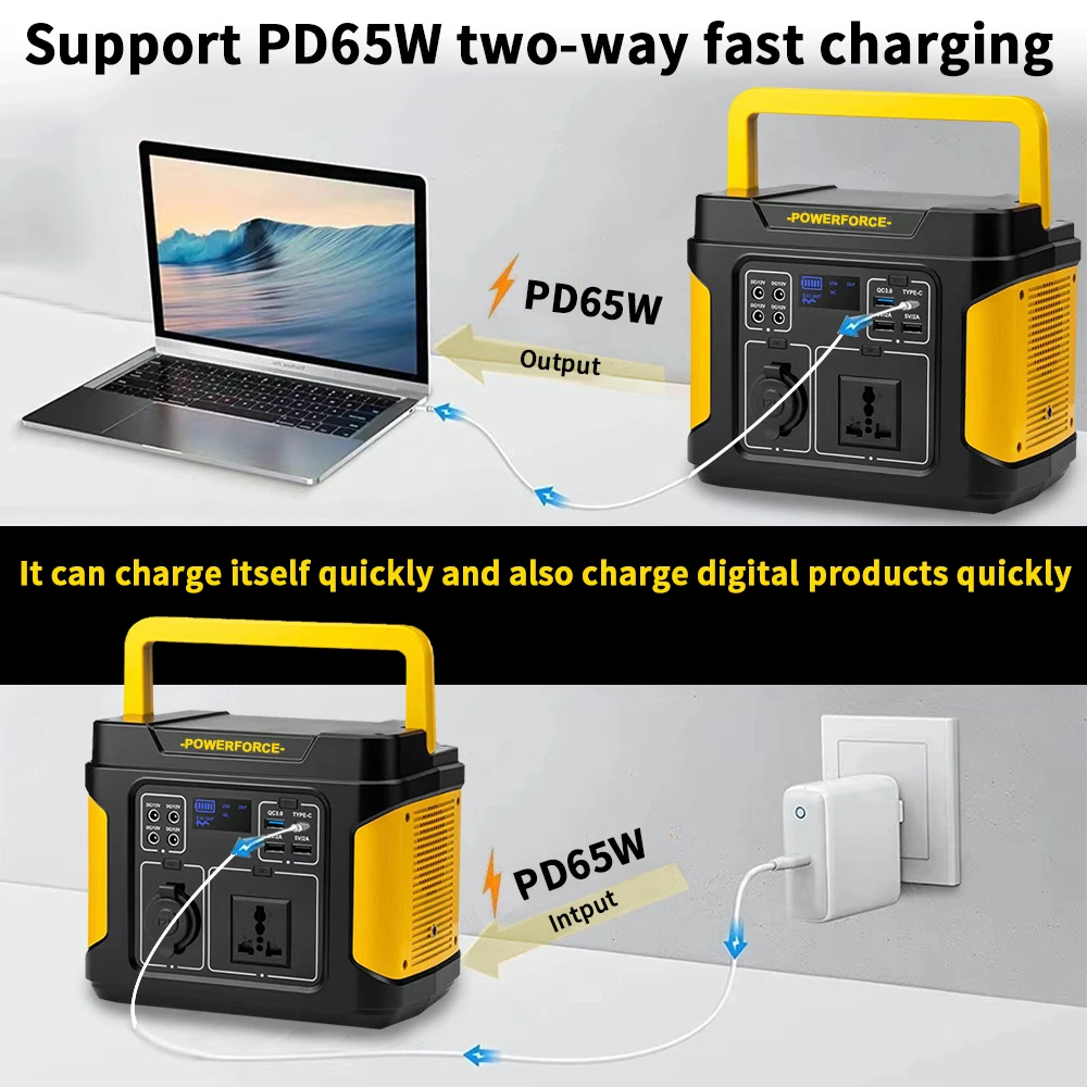 POWERFORCE электростанция 300 Вт LiFeP04 экстренное резервное копирование генератор