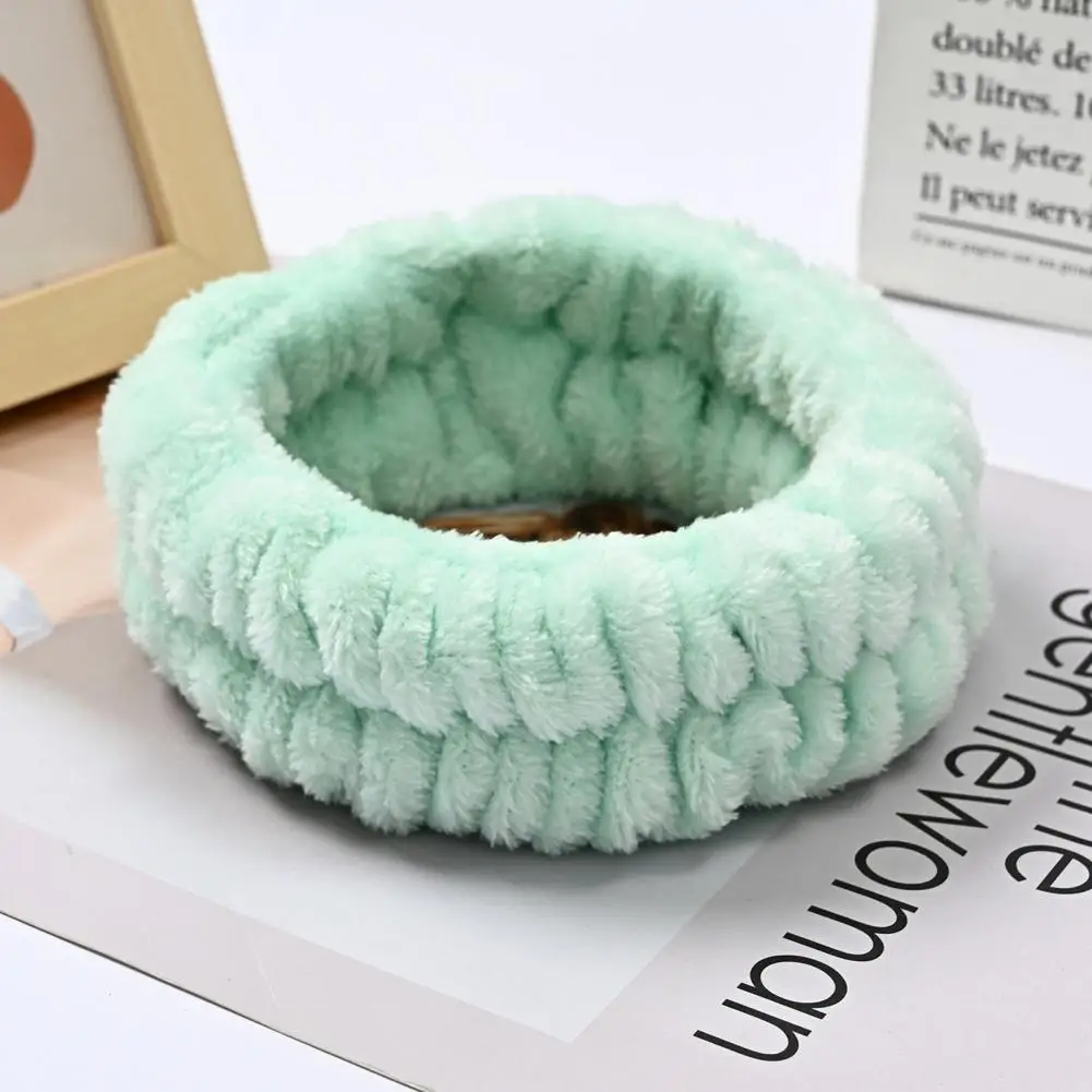 

Washband Daily Portable Widely-Use Solid Color Women Skincare Headband for Bathroom Hair Headband Spa Headband