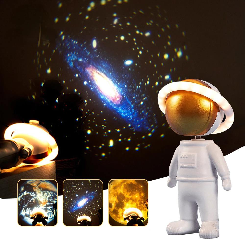

Astronaut Star Projector Starry Sky Projector Galaxy Lamp Night Light For Decoration Bedroom Home Decorative Children Gifts