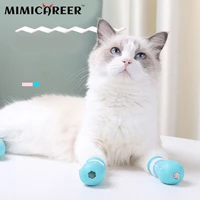 cat claw protector bath feeding medicine anti shedding anti scratch adjustable set silicone paw nail cover boots pet supplies