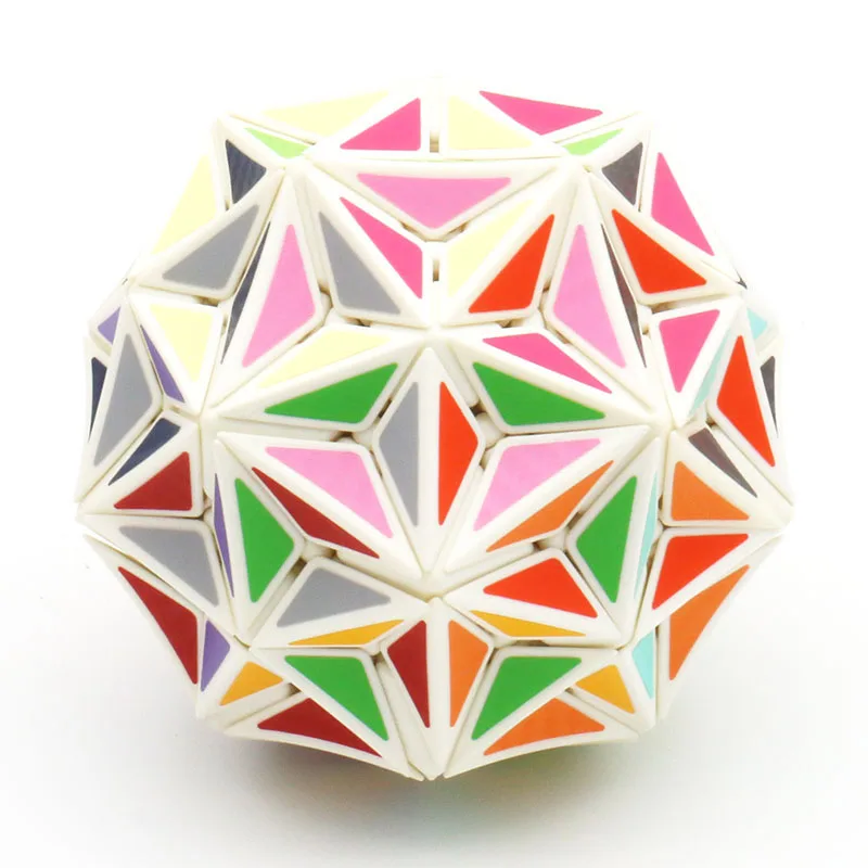 

VeryPuzzle Super Star Tuttminx V3 Edge Only Strange-Shape Magic Cube Twisty Puzzle Black White Body Rare Discontinued Collection