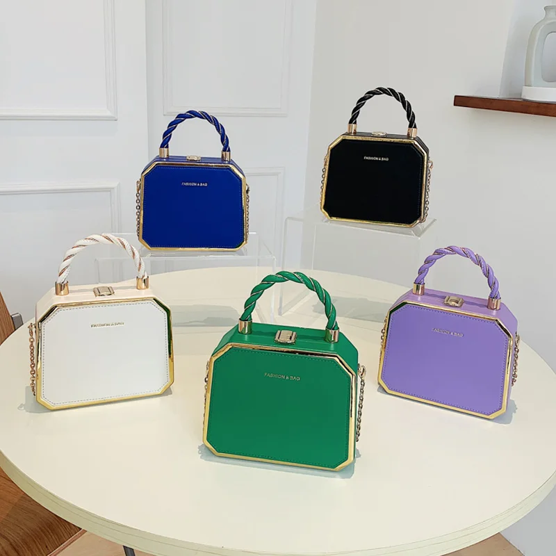 

Mini PU Leather Crossbody Bags for Women Luxury Brand Shoulder Bag Fashion Designer Purses and Handbags Lady Chain Cute Totes