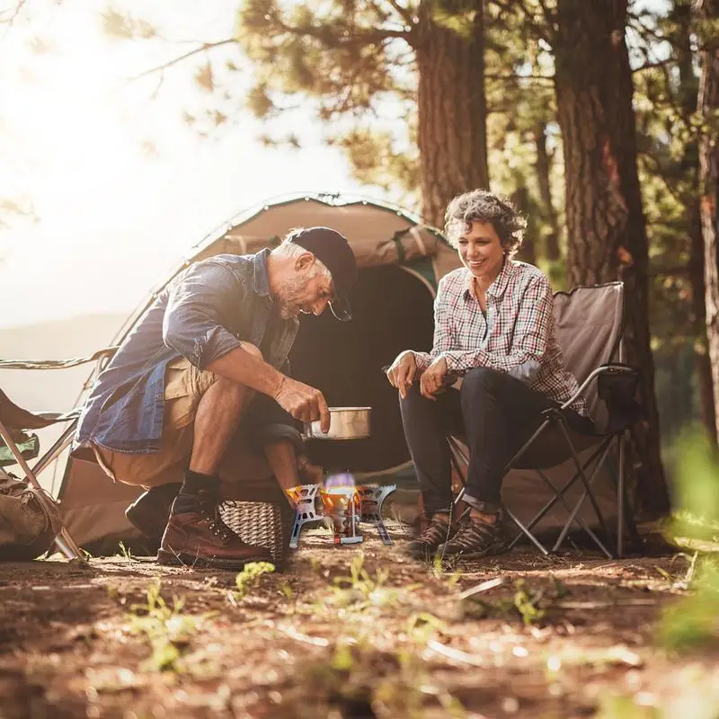 Туристическая горелка 3900 Вт портативная ветрозащитная для кемпинга пешего