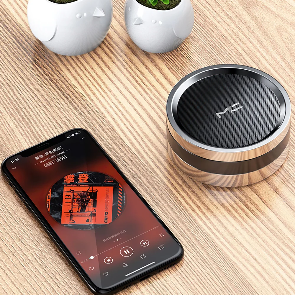 SAMTIAN Wireless Speaker 2022 Popular Subwoofer Mini Outdoor Sports Round Small Steel Cannon Bt Support TF Card U Disk |