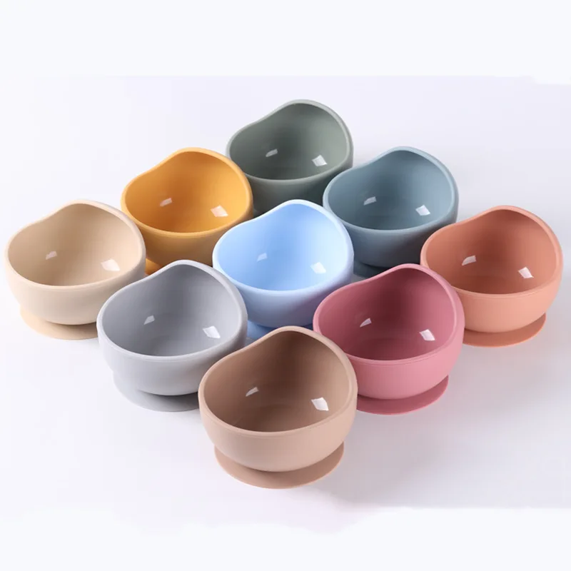 

1PC Soft Silicone Suction Bowl For Food Baby Stuff BPA Free Kids Children Training Feeding Tableware