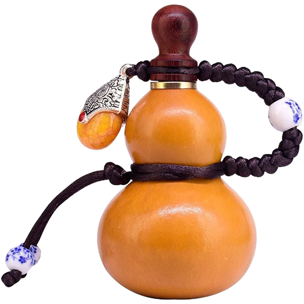 

Gourd Bottle Hanging Flask Natural Empty Hipdecor Jar Shui Decoration Lids Feng Driedmedicine Gourds Container Drink Storage