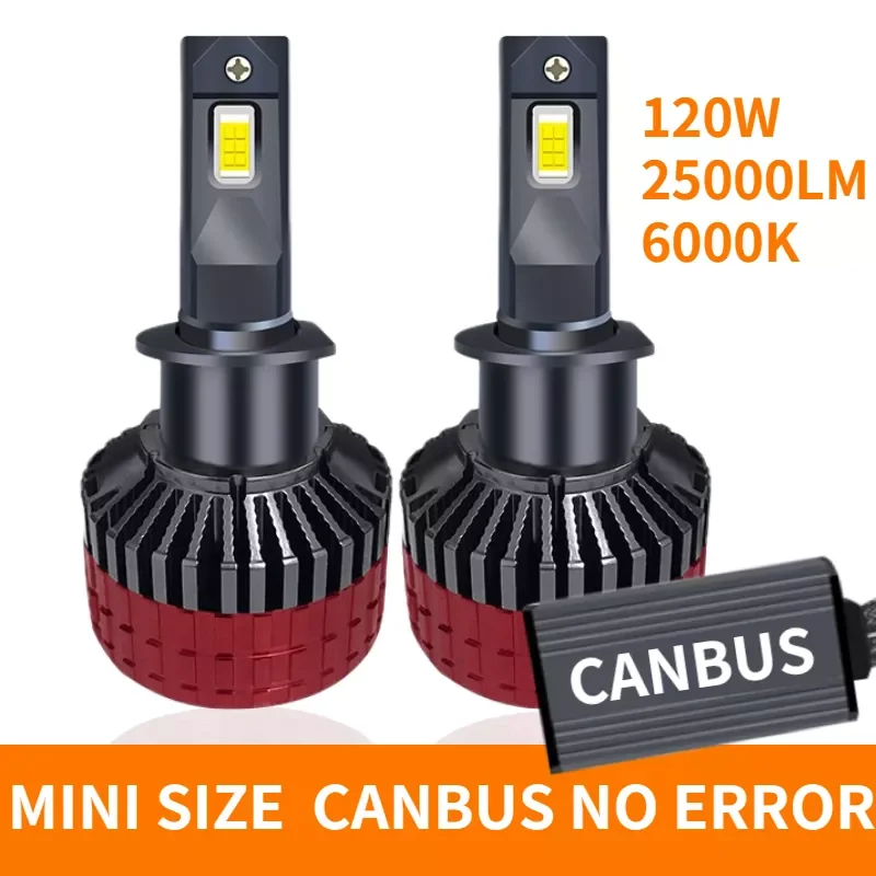

Super Bright 120W H7 Led Headlight Canbus No Error H1 H8 H9 H11 H4 Car Bulb Hb3 Hb4 9012 Hir2 Lamp 9005 9006 Fog Light