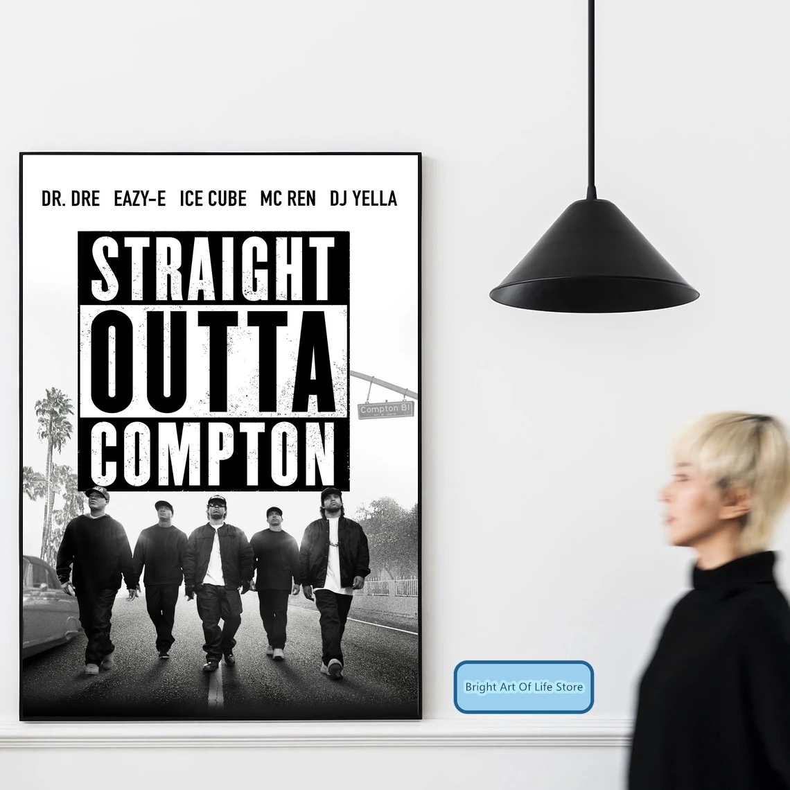Постер фильма Straight Outta Compton художественная обложка звезда фото художественный